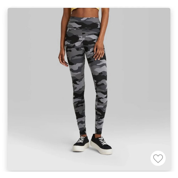 Wild Fable High-Waisted Leggings Gray Camo sz L NWT - Picture 8 of 8